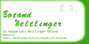 botond weltlinger business card